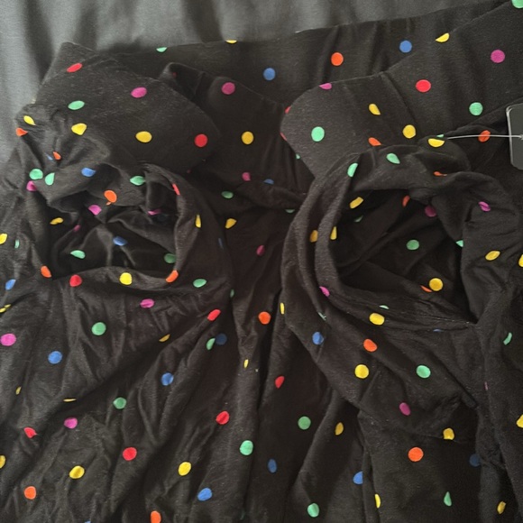 Jersey Knit Torrid 2x polka Dot Skater Skirt Rainbow - Picture 7 of 8